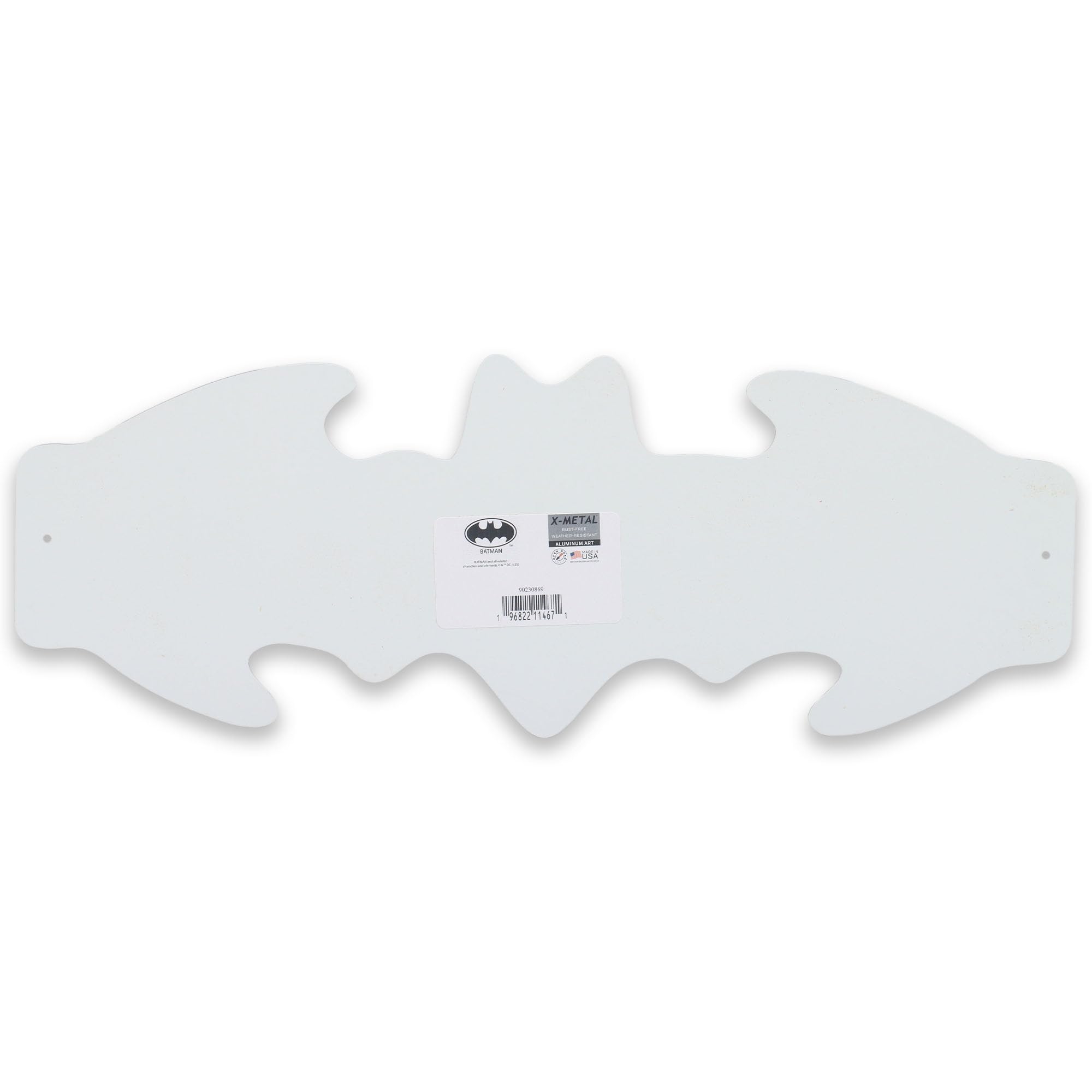 Amazon.com: DC Comics Batman Logo Silver Metal Sign | Fun Batman